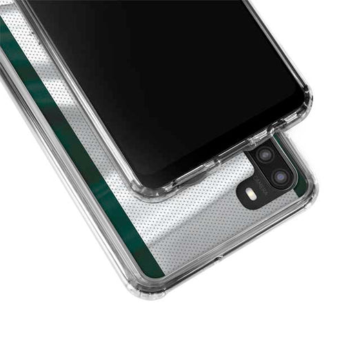 Michigan State University Spartans Jersey Galaxy A21 Clear Case