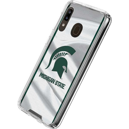 Michigan State University Spartans Jersey Galaxy A30 Clear Case