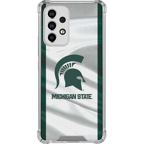 Michigan State University Spartans Jersey Galaxy A33 5G Clear Case