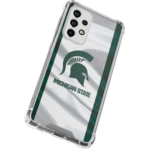 Michigan State University Spartans Jersey Galaxy A33 5G Clear Case