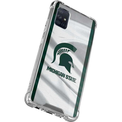 Michigan State University Spartans Jersey Galaxy A51 5G Clear Case