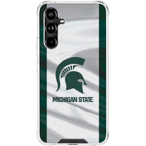 Michigan State University Spartans Jersey Galaxy A54 5G Clear Case