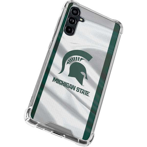 Michigan State University Spartans Jersey Galaxy A54 5G Clear Case