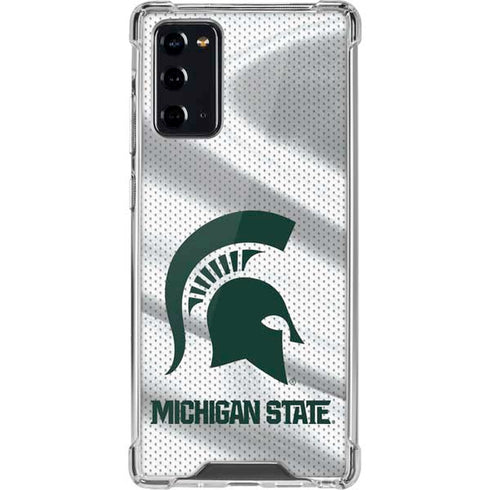 Michigan State University Spartans Jersey Galaxy Note20 5G Clear Case
