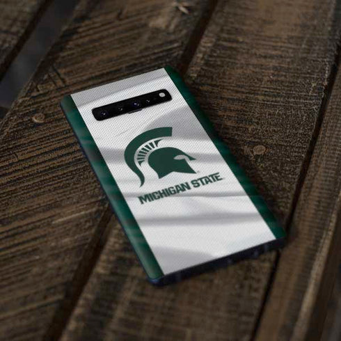 Michigan State University Spartans Jersey Galaxy S10 Skin