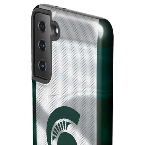 Michigan State University Spartans Jersey Galaxy S21 FE Pro Case