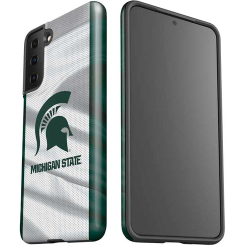 Michigan State University Spartans Jersey Galaxy S21 FE Pro Case