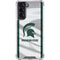Michigan State University Spartans Jersey Galaxy S22 Clear Case