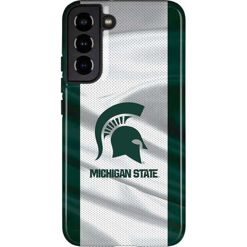 Michigan State University Spartans Jersey Galaxy S22 Plus Pro Case
