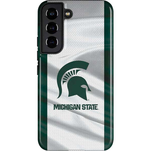 Michigan State University Spartans Jersey Galaxy S22 Pro Case