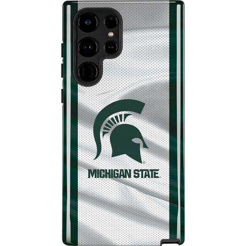 Michigan State University Spartans Jersey Galaxy S22 Ultra Pro Case