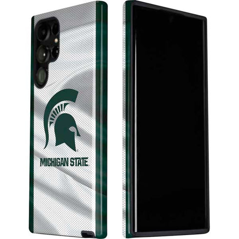 Michigan State University Spartans Jersey Galaxy S22 Ultra Pro Case