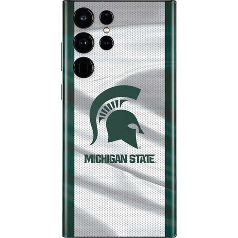 Michigan State University Spartans Jersey Galaxy S22 Ultra Skin