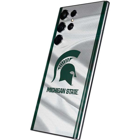 Michigan State University Spartans Jersey Galaxy S22 Ultra Skin