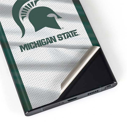 Michigan State University Spartans Jersey Galaxy S22 Ultra Skin