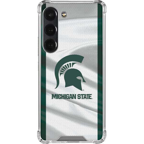 Michigan State University Spartans Jersey Galaxy S23 Clear Case