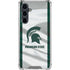 Michigan State University Spartans Jersey Galaxy S23 FE Clear Case