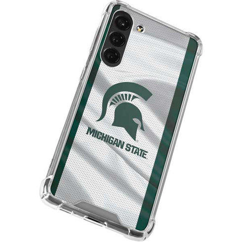 Michigan State University Spartans Jersey Galaxy S23 Plus Clear Case