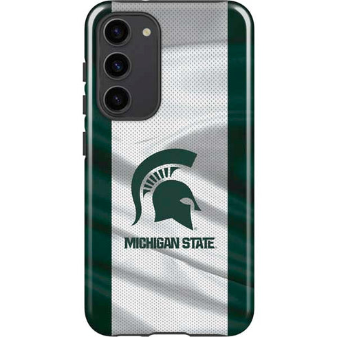 Michigan State University Spartans Jersey Galaxy S23 Plus Pro Case