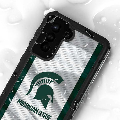 Michigan State University Spartans Jersey Galaxy S23 Plus Waterproof Case