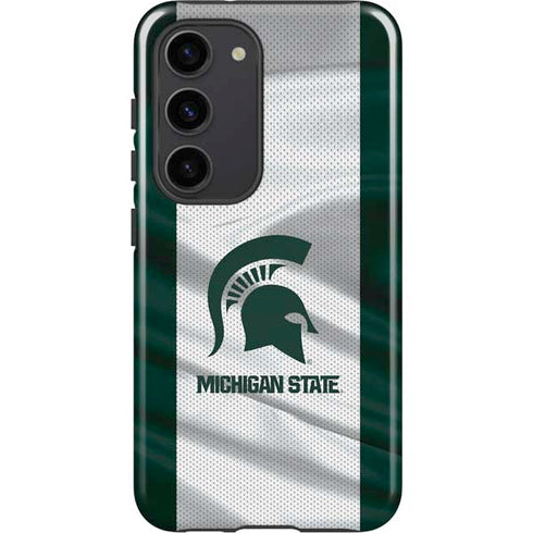 Michigan State University Spartans Jersey Galaxy S23 Pro Case