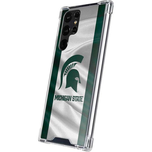 Michigan State University Spartans Jersey Galaxy S24 Ultra Clear Case