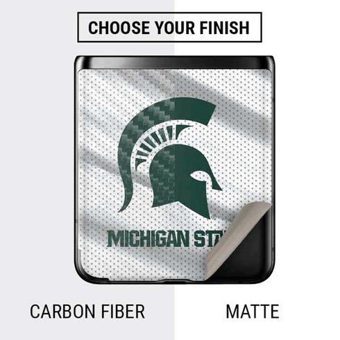 Michigan State University Spartans Jersey Galaxy Z Flip Skin