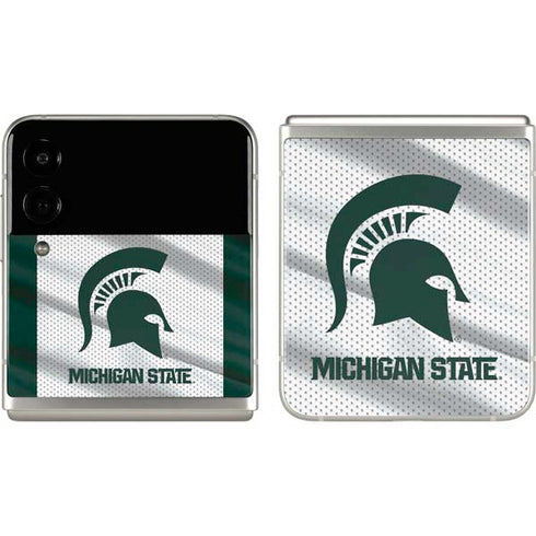 Michigan State University Spartans Jersey Galaxy Z Flip3 5G Skin