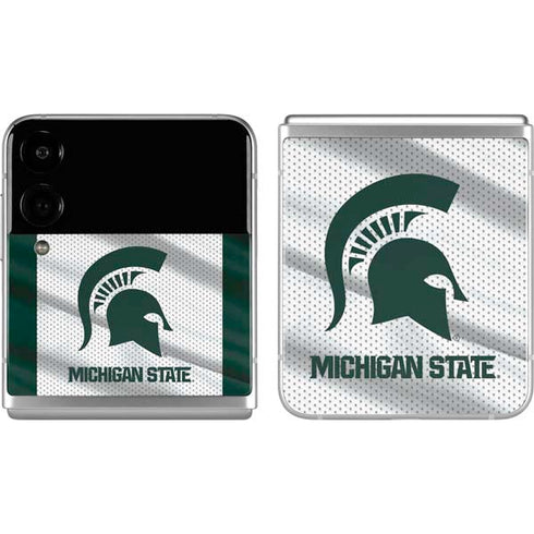Michigan State University Spartans Jersey Galaxy Z Flip4 5G Skin