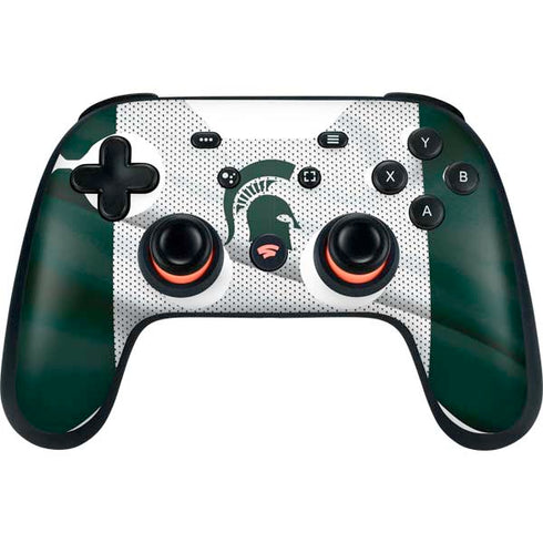 Michigan State University Spartans Jersey Google Stadia Controller Skin