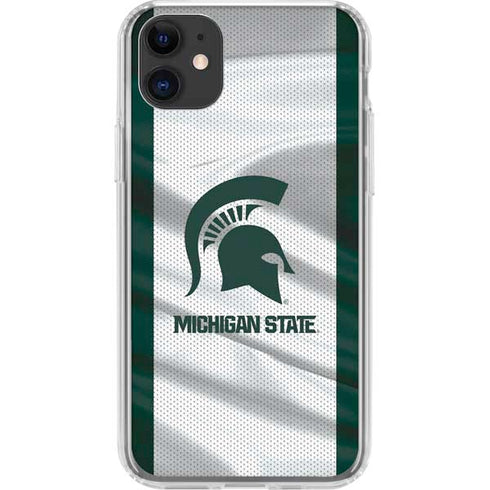 Michigan State University Spartans Jersey iPhone 11 Clear Case
