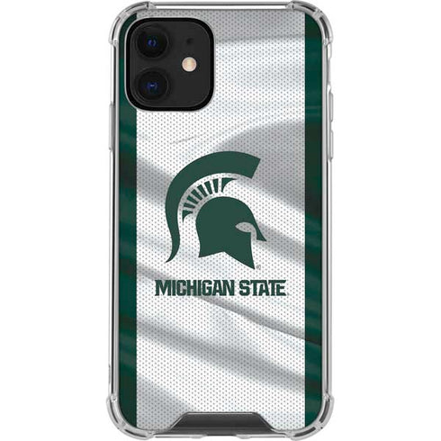 Michigan State University Spartans Jersey iPhone 12 Clear Case