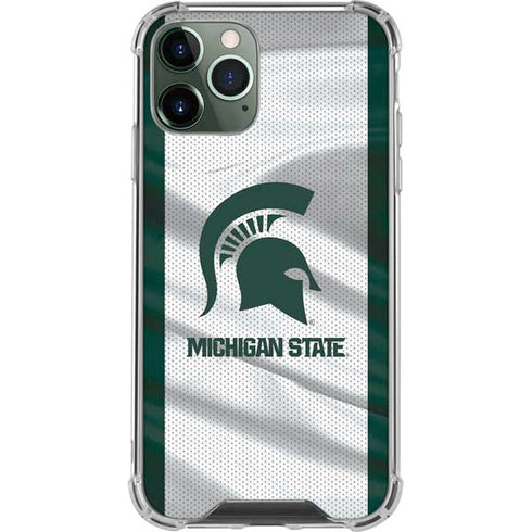 Michigan State University Spartans Jersey iPhone 12 Pro Max Clear Case