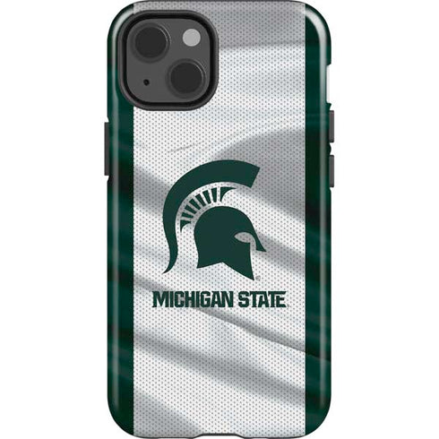 Michigan State University Spartans Jersey iPhone 13 Impact Case