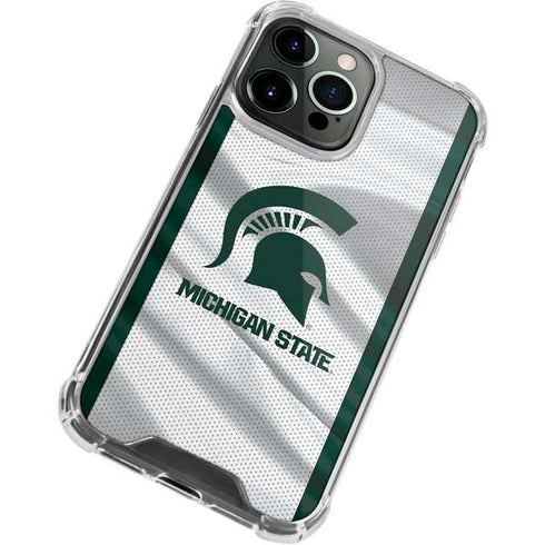 Michigan State University Spartans Jersey iPhone 13 Pro Clear Case