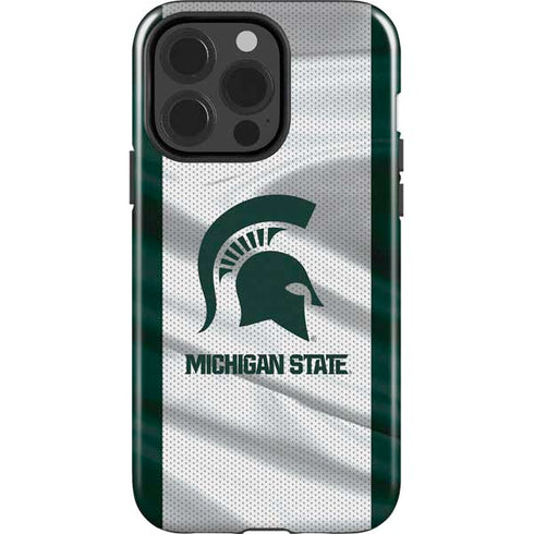 Michigan State University Spartans Jersey iPhone 13 Pro Impact Case