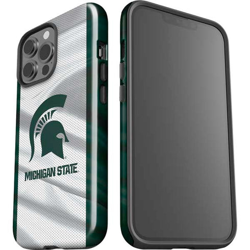 Michigan State University Spartans Jersey iPhone 13 Pro Max Impact Case