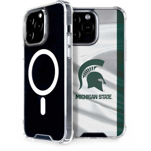 Michigan State University Spartans Jersey iPhone 13 Pro Max MagSafe Case