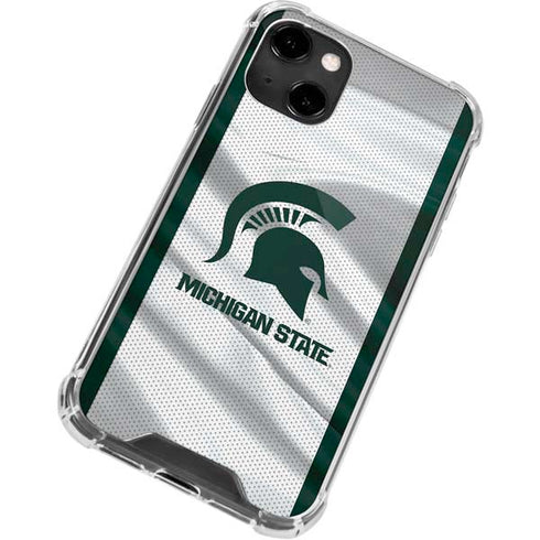 Michigan State University Spartans Jersey iPhone 14 Clear Case