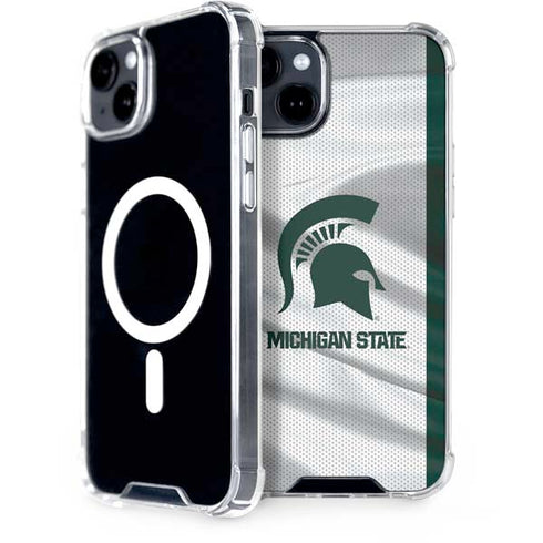 Michigan State University Spartans Jersey iPhone 14 MagSafe Case