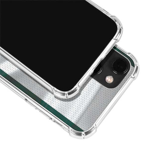 Michigan State University Spartans Jersey iPhone 14 Plus Clear Case