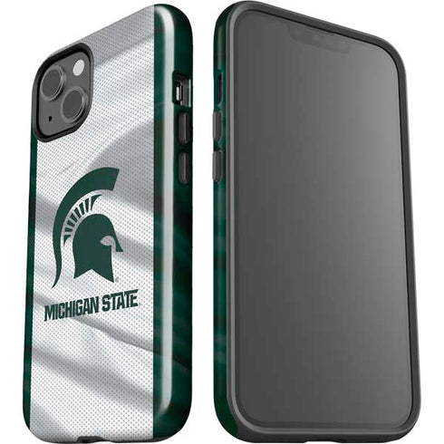 Michigan State University Spartans Jersey iPhone 14 Impact Case