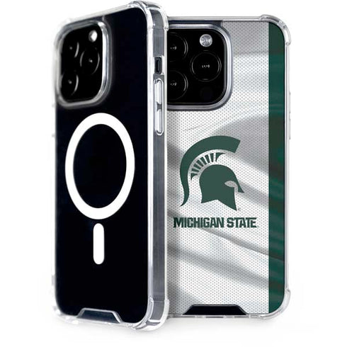 Michigan State University Spartans Jersey iPhone 14 Pro MagSafe Case