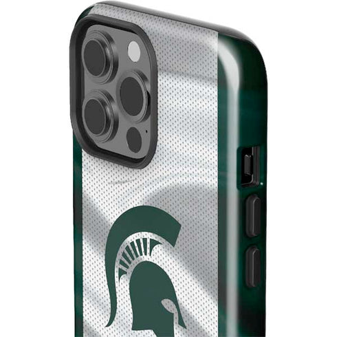 Michigan State University Spartans Jersey iPhone 15 Pro Max Impact Case