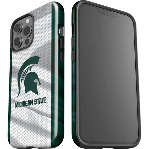 Michigan State University Spartans Jersey iPhone 14 Pro Max Impact Case