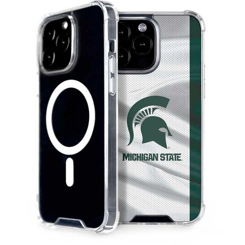 Michigan State University Spartans Jersey iPhone 14 Pro Max MagSafe Case
