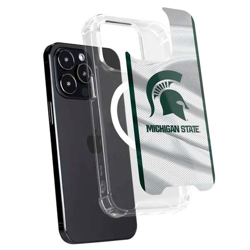 Michigan State University Spartans Jersey iPhone 14 Pro Max MagSafe Case