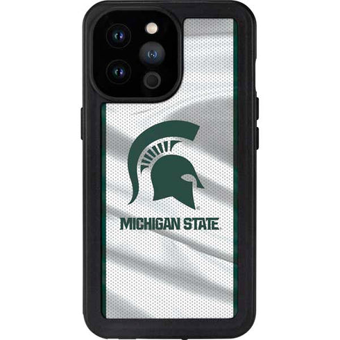 Michigan State University Spartans Jersey iPhone 14 Pro Max Waterproof Case