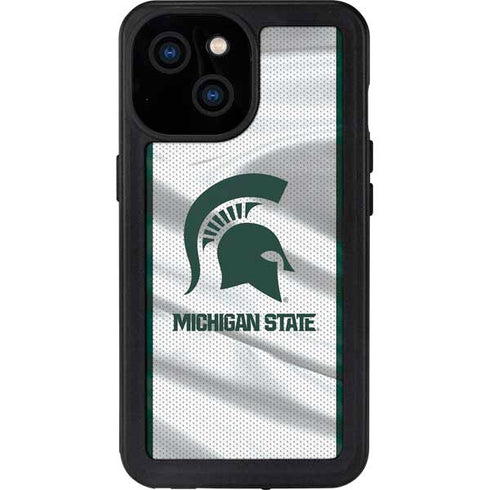 Michigan State University Spartans Jersey iPhone 15 Waterproof Case