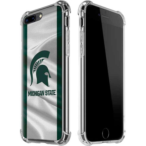 Michigan State University Spartans Jersey iPhone 7/8 Plus Clear Case